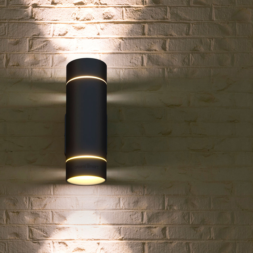 Atomi Smart Wi-Fi Rotundus Outdoor Wall Sconces 2-Pack