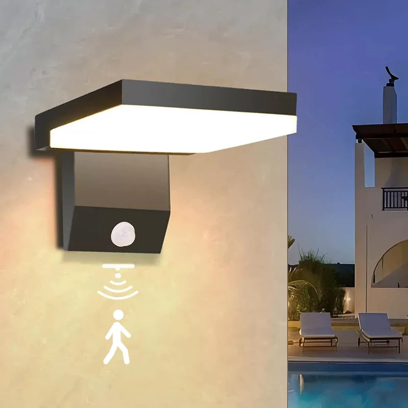 Outdoor Wall Light LED IP65 Waterproof Sensor 18W Foldable Modern Wall Lights Garden Courtyard Indoor Home Decor Street Lamps