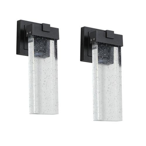 Outdoor Waterproof Transparent LED Crystal Wall Light Supports Many Types of Bulb-2 Packs Unavailable Platforms- Temu