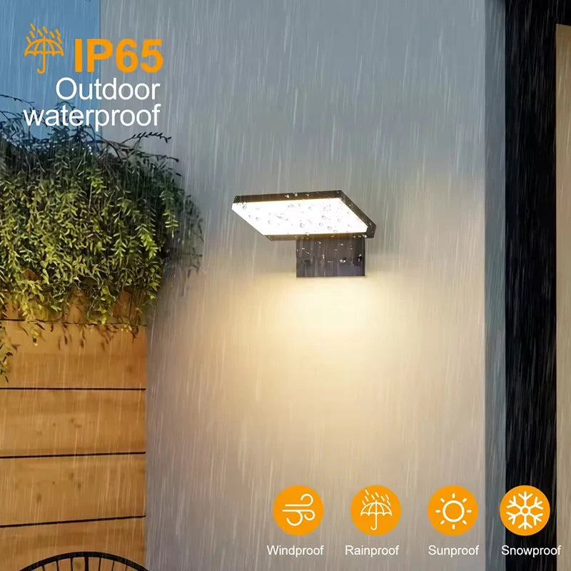 Outdoor Wall Light LED IP65 Waterproof Sensor 18W Foldable Modern Wall Lights Garden Courtyard Indoor Home Decor Street Lamps