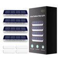 Solar LED Step Lamp Stair Lights Outdoor IP68 Waterproof Solar Light with Lens Anti-Theft Design Decor Lighting for Garden Deck