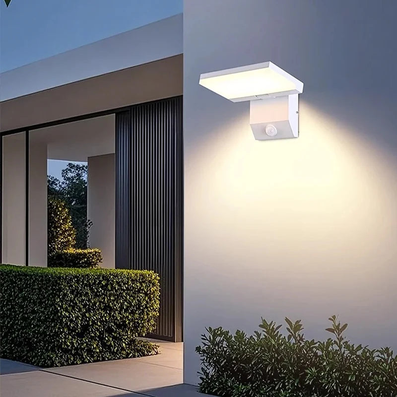 Outdoor Wall Light LED IP65 Waterproof Sensor 18W Foldable Modern Wall Lights Garden Courtyard Indoor Home Decor Street Lamps