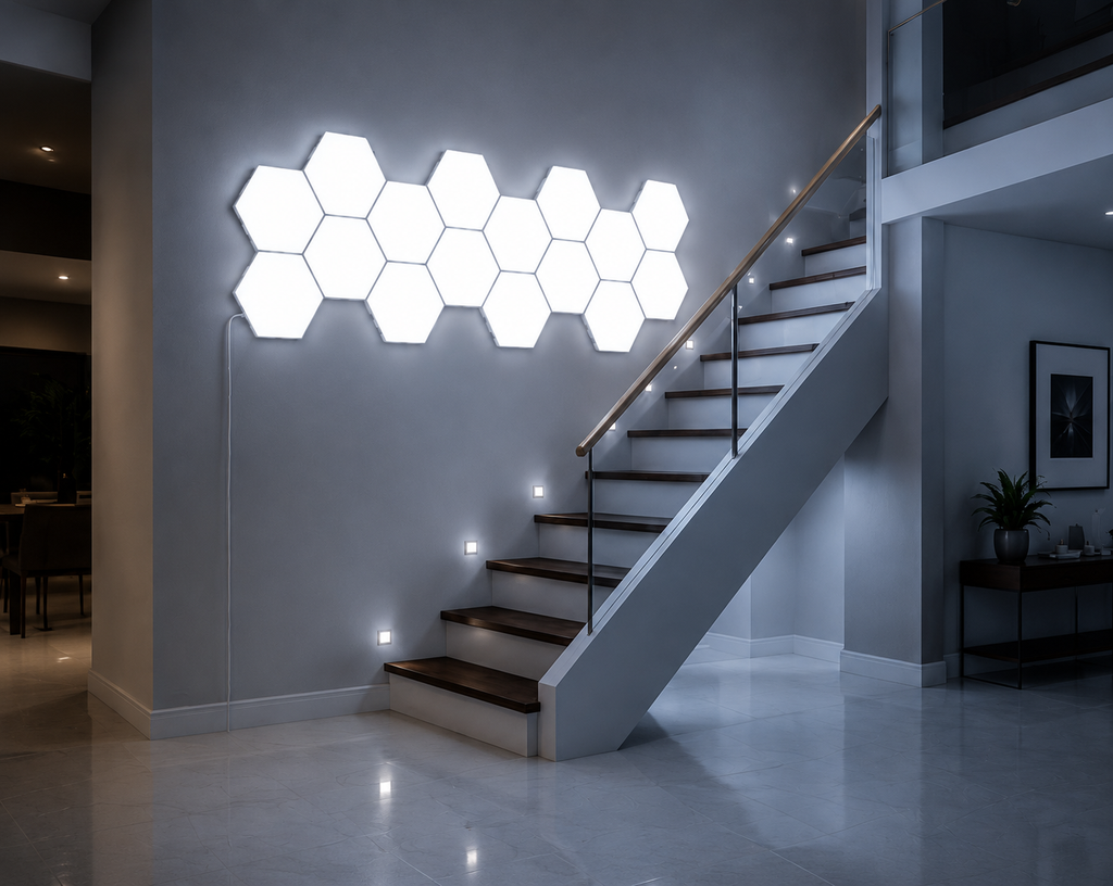 3/6Pcs Touch Control Hexagonal LED Wall Light,Honeycomb Lights, Touch Sensitive Wall Lights, Night Lights, Honeycomb Lights