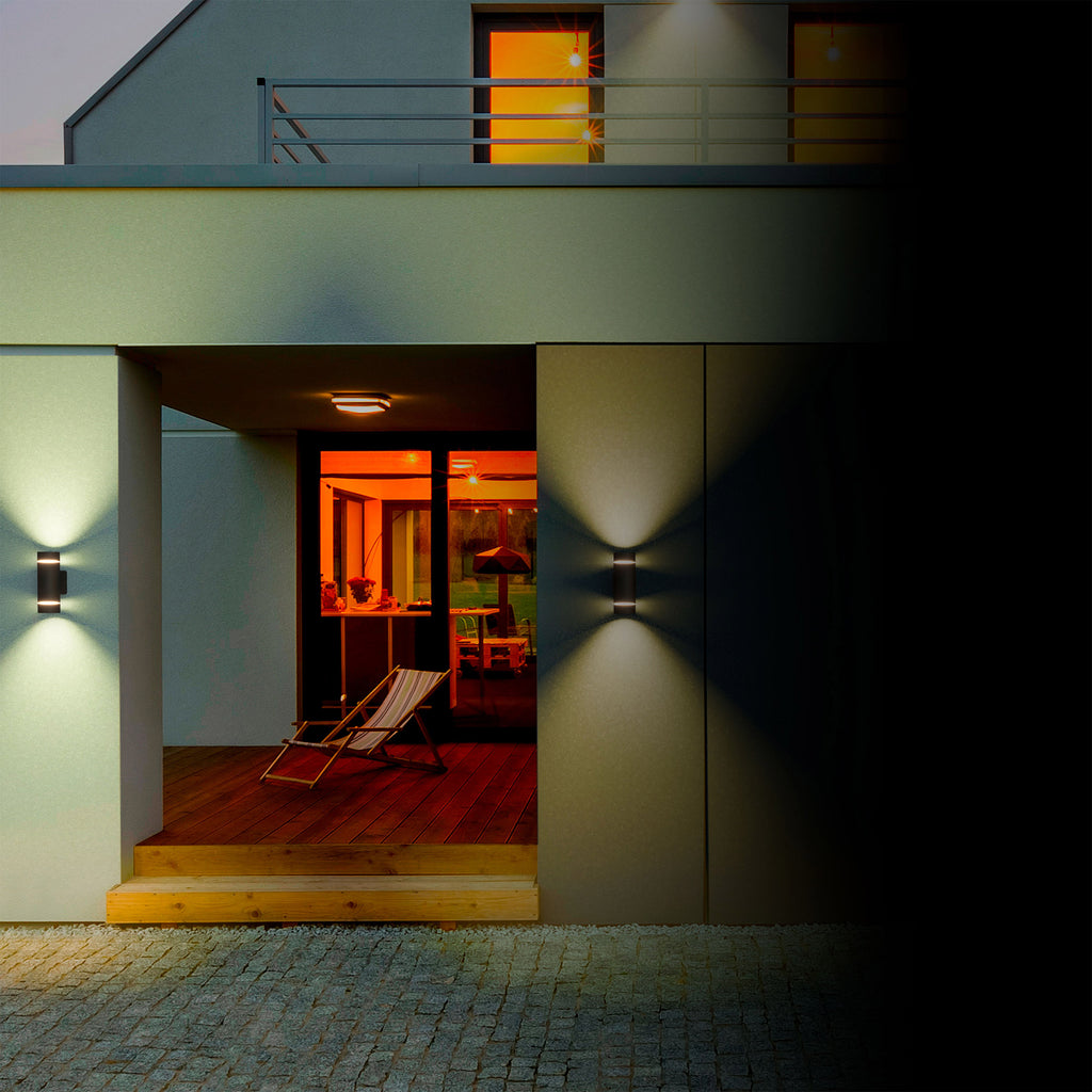 Atomi Smart Wi-Fi Rotundus Outdoor Wall Sconces 2-Pack